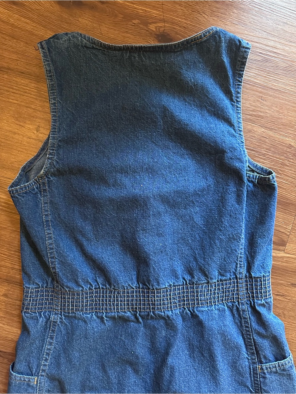 1970s Levi's Denim Tank Dress Button-Front - Picture 7 of 16